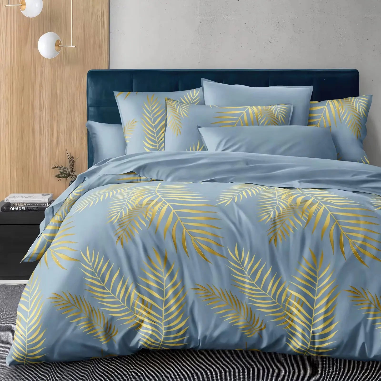 Thickened Quilt Cover Set: 1 Quilt Cover + 2 Pillowcases, Polyester Fiber Pearlescent Printed Quilt Cover 3-Piece Set, Ultra-Soft and Comfortable Polyester Breathable Bedding, Multi-Color Duvet Set, Suitable for Bedroom and Guest Room (1 Bedspread + 2 Pillowcases, Does Not Include Quilt or Pillow Inserts), Zippered Quilt Cover + Pocket Pillowcases