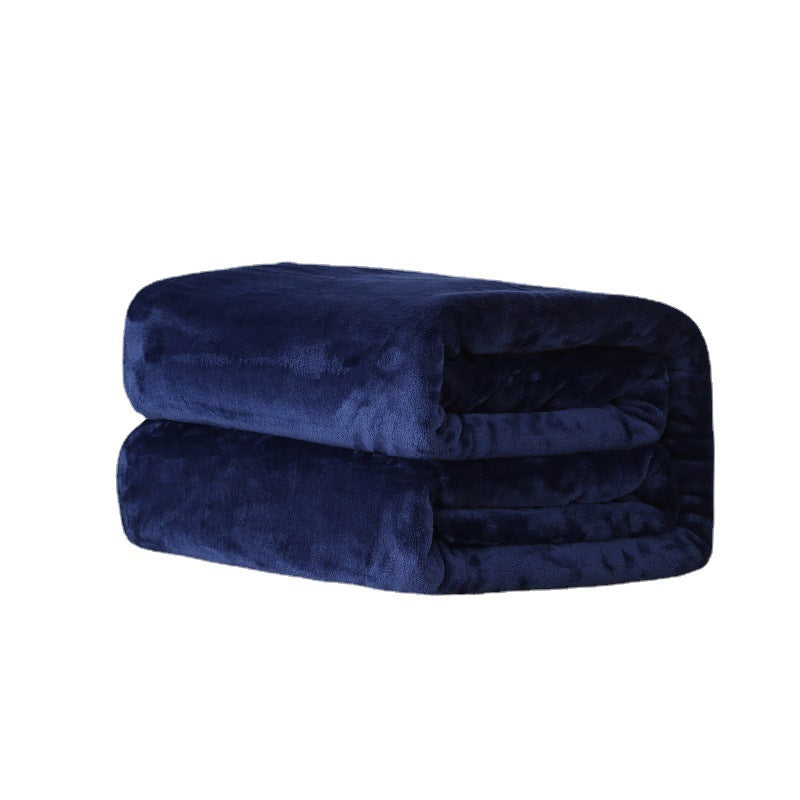Thick blanket, solid color blanket, single-layer nap, coral fleece blanket, winter flannel blanket eprolo
