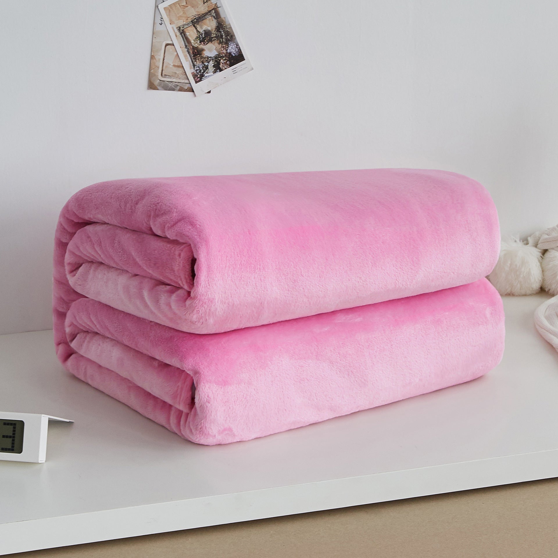 Thick blanket, solid color blanket, single-layer nap, coral fleece blanket, winter flannel blanket eprolo
